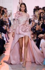 CINDY BRUNA at Elie Saab Runway Show at Paris Fashion Week 07/04/2018