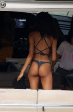 CINDY BRUNA in Bikini at a Yacht in Miami 07/28/2018
