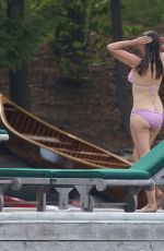 CINDY CRAWFORD in Bikini on Vacation in Canada 07/11/2018