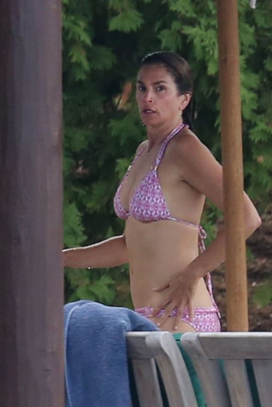 CINDY CRAWFORD in Bikini on Vacation in Canada 07/11/2018