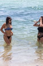 CLAUDIA ROMANI and MARIE CARNIGI in Bikini on South Beach 07/22/2018
