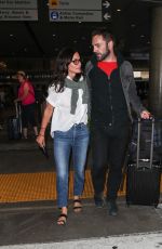 COURTENEY COX and Johnny McDaid at LAX Airport in Los Angeles 07/27/2018