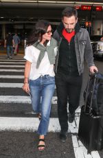 COURTENEY COX and Johnny McDaid at LAX Airport in Los Angeles 07/27/2018