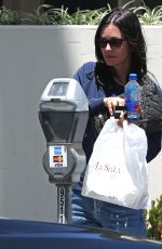 COURTENEY COX Leaves La Scala in Beverly Hills 07/05/2018