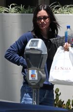 COURTENEY COX Leaves La Scala in Beverly Hills 07/05/2018