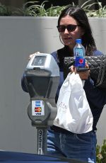 COURTENEY COX Leaves La Scala in Beverly Hills 07/05/2018