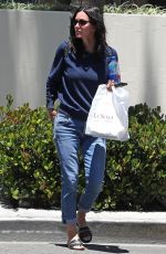 COURTENEY COX Leaves La Scala in Beverly Hills 07/05/2018
