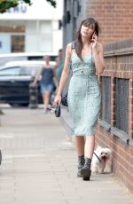 DAISY LOWE Out with Her Dog in London 07/09/2018