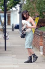 DAISY LOWE Out with Her Dog in London 07/09/2018