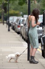 DAISY LOWE Out with Her Dog in London 07/09/2018