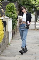 DAISY LOWE Out with Her Dog in London 07/17/2018