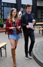 DAISY WOOD-DAVIS on the Set of Hollyoaks in Liverpool 07/17/2018