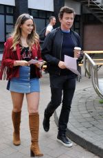 DAISY WOOD-DAVIS on the Set of Hollyoaks in Liverpool 07/17/2018