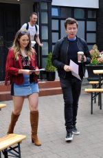 DAISY WOOD-DAVIS on the Set of Hollyoaks in Liverpool 07/17/2018