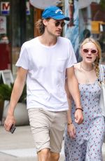 DAKOTA FANNING and Henry Frye Out for Lunch in New York 07/21/2018
