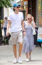 DAKOTA FANNING and Henry Frye Out for Lunch in New York 07/21/2018