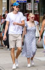 DAKOTA FANNING and Henry Frye Out for Lunch in New York 07/21/2018