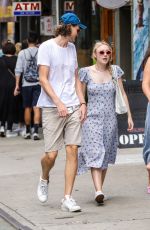 DAKOTA FANNING and Henry Frye Out for Lunch in New York 07/21/2018