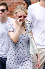 DAKOTA FANNING and Henry Frye Out for Lunch in New York 07/21/2018