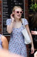 DAKOTA FANNING and Henry Frye Out for Lunch in New York 07/21/2018