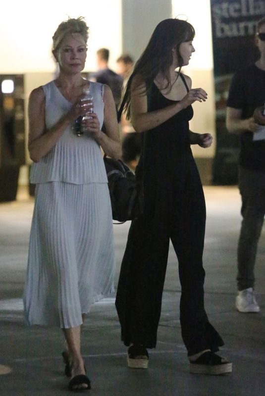 DAKOTA JOHNSON and MELANIE GRIFFITH Night Out in Hollywood 07/07/2018