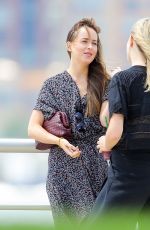 DAKOTA JOHNSON Out with Her Dog in New York 07/21/2018