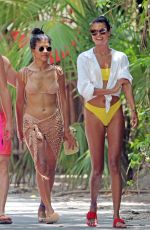 DANIELA BRAGA in Bikini on Holiday in Tulum 07/02/2018