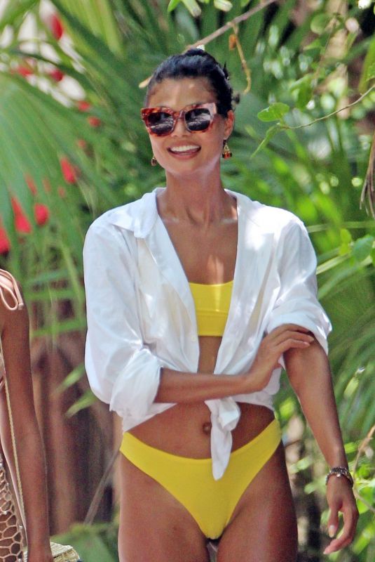 DANIELA BRAGA in Bikini on Holiday in Tulum 07/02/2018