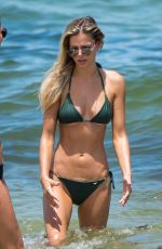 DANIELLE KNUDSON in Bikini on the Beach in Miami 07/16/2018