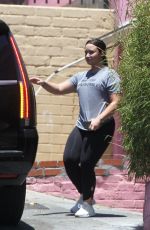 DEMI LOVATO Leaves a Gym in Los Angeles 07/12/2018