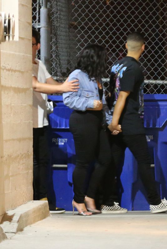 DEMI LOVATO Leaves Warwick Nightclub in Hollywood 07/14/2018
