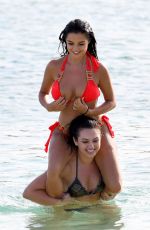 DEMI ROSE MAWBY and ALEXANDRA CANE in Bikinis at a Beach in Cape Verde, June 2018