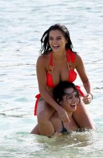 DEMI ROSE MAWBY and ALEXANDRA CANE in Bikinis at a Beach in Cape Verde, June 2018