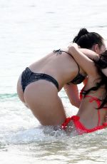 DEMI ROSE MAWBY and ALEXANDRA CANE in Bikinis at a Beach in Cape Verde, June 2018