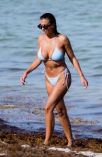 DEVIN BRUGMAN, NATASHA OAKLEY and CAROLINE VREELAND in Bikinis at a Beach in Miami 07/15/2018