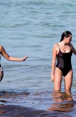 DEVIN BRUGMAN, NATASHA OAKLEY and CAROLINE VREELAND in Bikinis at a Beach in Miami 07/15/2018