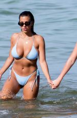 DEVIN BRUGMAN, NATASHA OAKLEY and CAROLINE VREELAND in Bikinis at a Beach in Miami 07/15/2018