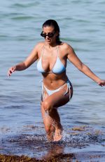 DEVIN BRUGMAN, NATASHA OAKLEY and CAROLINE VREELAND in Bikinis at a Beach in Miami 07/15/2018