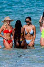 DEVIN BRUGMAN, NATASHA OAKLEY and CAROLINE VREELAND in Bikinis at a Beach in Miami 07/15/2018