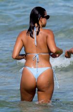 DEVIN BRUGMAN, NATASHA OAKLEY and CAROLINE VREELAND in Bikinis at a Beach in Miami 07/15/2018