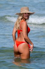 DEVIN BRUGMAN, NATASHA OAKLEY and CAROLINE VREELAND in Bikinis at a Beach in Miami 07/15/2018