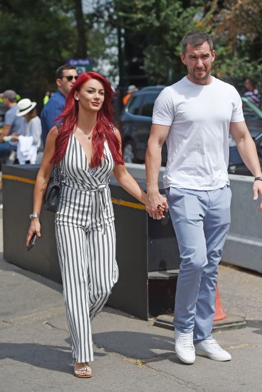 DIANNE BUSWELL and Anthony Quinlan at Wimbledon Tennis Championships in London 07/12/2018