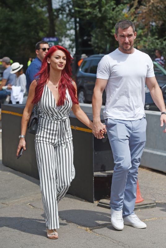 DIANNE BUSWELL and Anthony Quinlan at Wimbledon Tennis Championships in London 07/12/2018