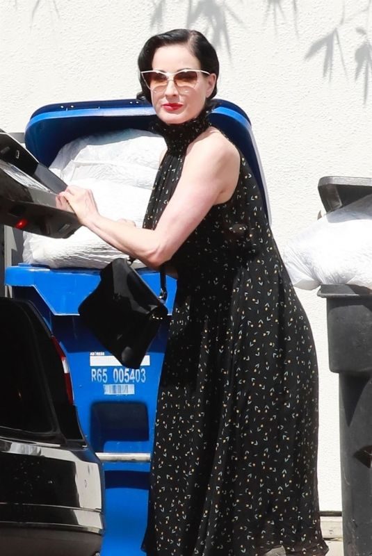 DITA VON TEESE Out and About in Hollywood 07/09/2018