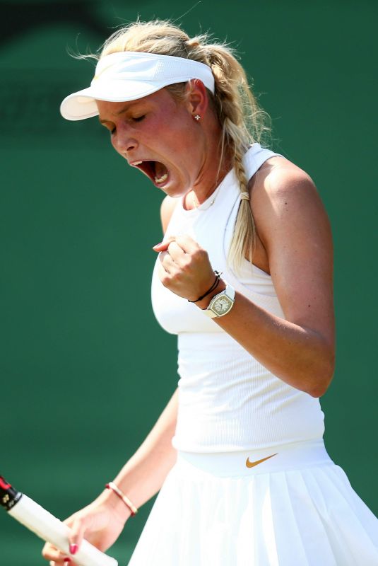 DONNA VEKIC at Wimbledon Tennis Championships in London 07/06/2018
