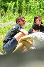 DUA and RINA LIPA at a Picnic in Central Park in New York 07/29/2018