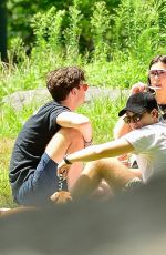 DUA and RINA LIPA at a Picnic in Central Park in New York 07/29/2018