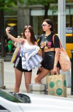 DUA and RINA LIPA at a Picnic in Central Park in New York 07/29/2018