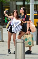 DUA and RINA LIPA at a Picnic in Central Park in New York 07/29/2018