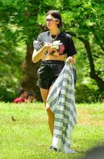 DUA and RINA LIPA at a Picnic in Central Park in New York 07/29/2018